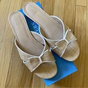 Jack Rogers Gigi Bow Sandals Rattan Sandals size 9.5